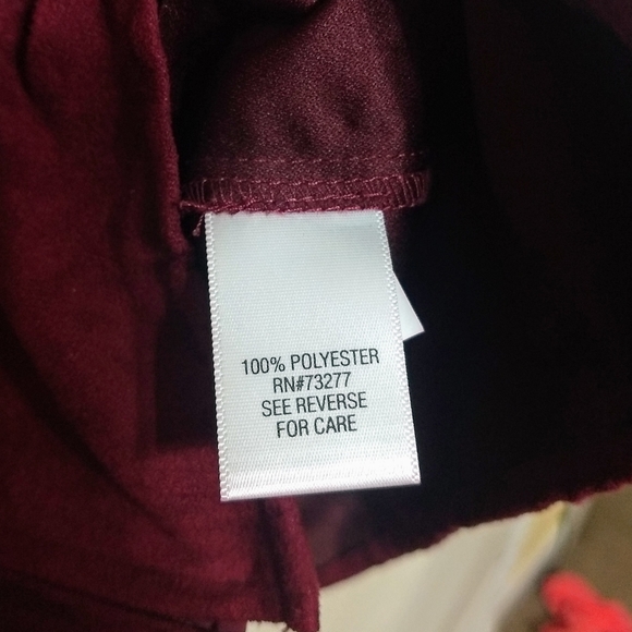 Croft & Barrow Dark Red Faux Suede Jacket - Picture 4 of 6